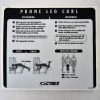 Sign Concepts Original OEM Lexan Overlay Cybex VR2 Prone Leg Curl