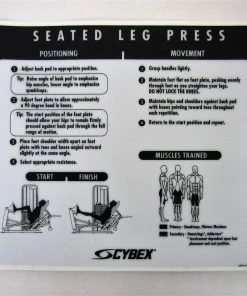 Sign Concepts Cybex VR2 Seated Leg Press