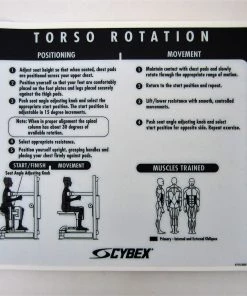 Sign Concepts Original OEM Lexan Overlay Cybex VR2 Torso Rotation