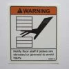 Sign Concepts Warning Decal 3-1/4" X 2-3/4"