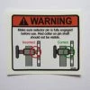 Sign Concepts Caution / Warning / Misc Decals Warning Decal 3" X 2-3/4"