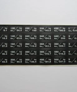 Photo Chemical Weight Stack Decals Weight Stack Number Overlays 8 Photo Chemical Weight Stack Decals Weight Stack Number Overlays