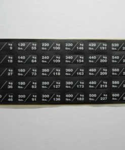 Photo Chemical Weight Stack Decals Weight Stack Number Overlays 9 Photo Chemical Weight Stack Decals Weight Stack Number Overlays