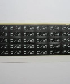 Photo Chemical Weight Stack Decals Weight Stack Number Overlays