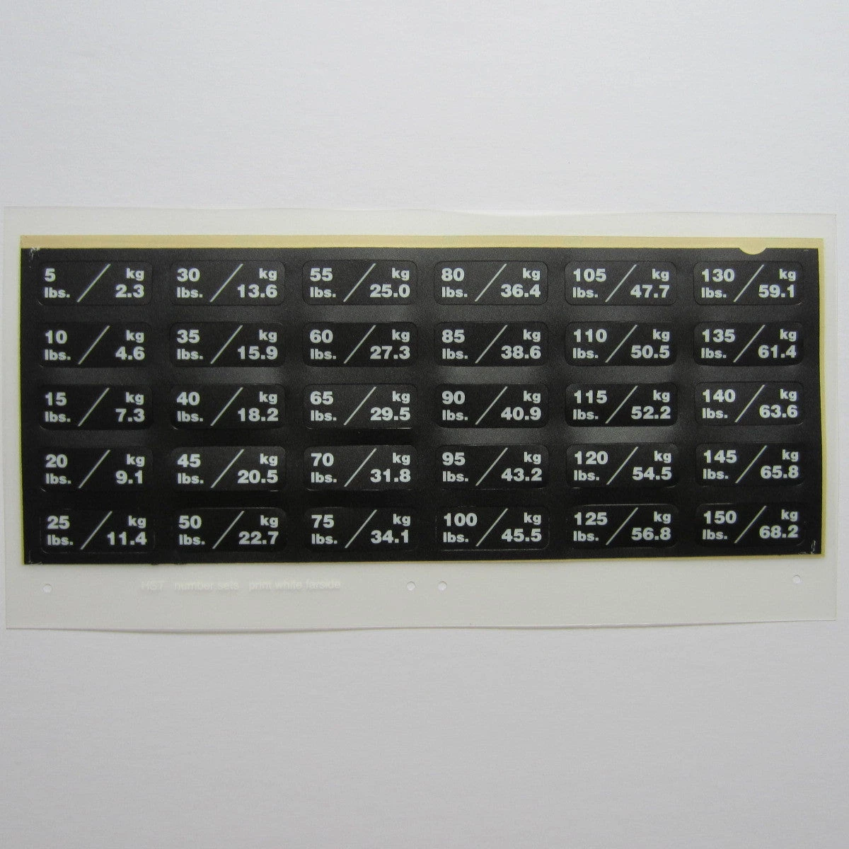 Photo Chemical Weight Stack Decals Weight Stack Number Overlays 1 Photo Chemical Weight Stack Decals Weight Stack Number Overlays